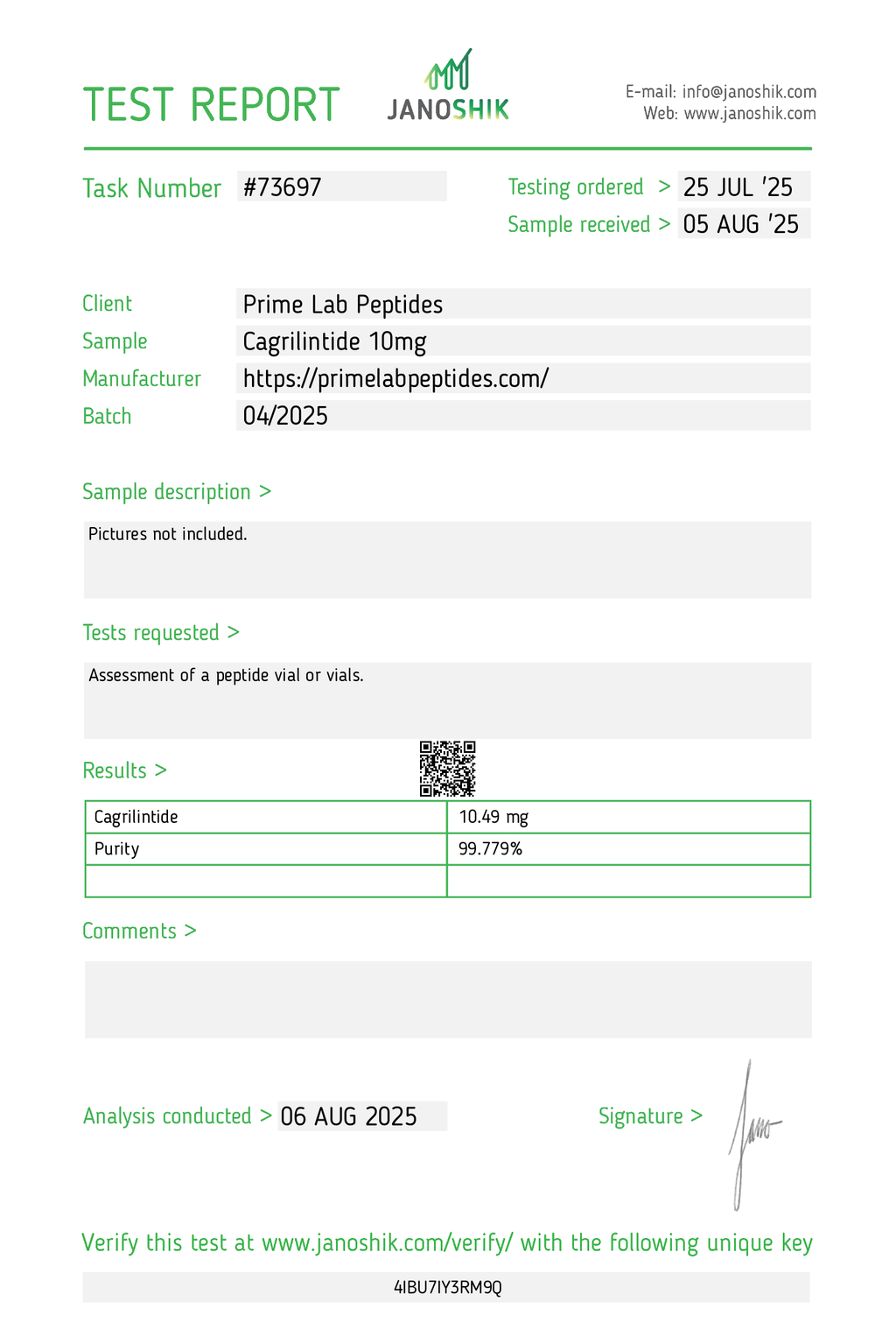 Cagrilintide – 10mg